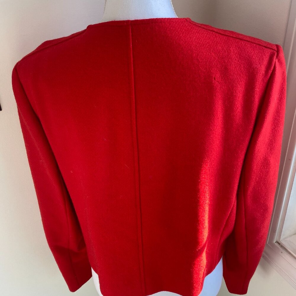 Vintage Red Pendleton Virgin Wool Jacket Blazer U… - image 4